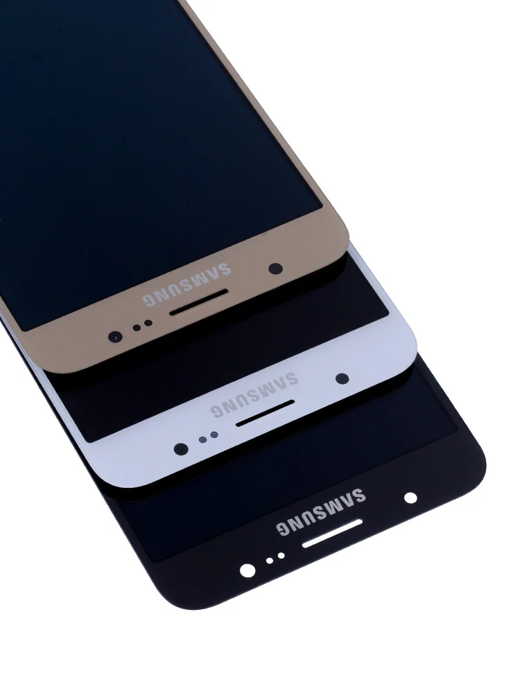 Дисплей для SAMSUNG Galaxy J7 в сборе с тачскрином на рамке черный белый золотой
