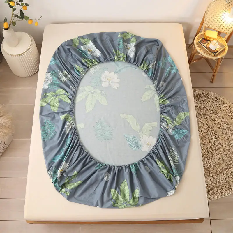 1 шт. хлопковая натяжная простыня с растительным узором постельное белье lencol cama