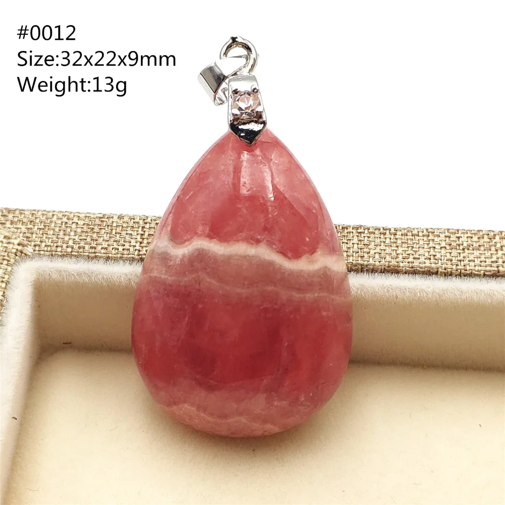 100% натуральный красный ожерелье из родохрозита подвеска сердце любовь для