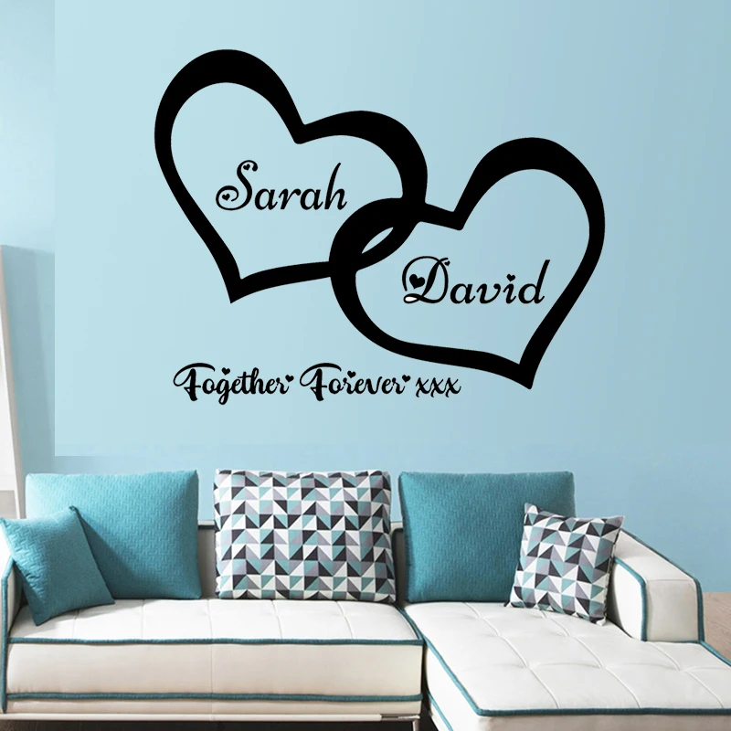 Индивидуальное название декор для спальни романтические наклейки на стену в
