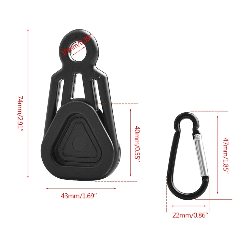 

F1CE 10pcs/set Camp Tent Canopy Clip Rainproof Outdoor Tarp Alligator Rope Clips Awning Clips Fasten Buckle Fixed Accessory