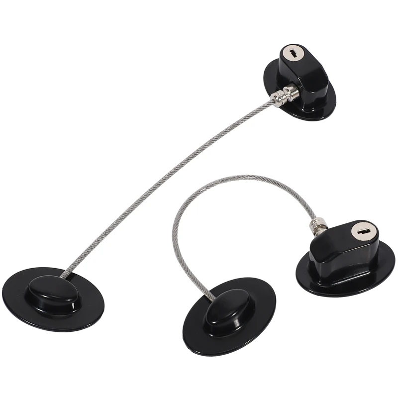 Promotion! 2 Pieces Refrigerator Door Lock Strong Adhesive Freezer File Drawer Child Safety Cupboard with Ke | Строительство и