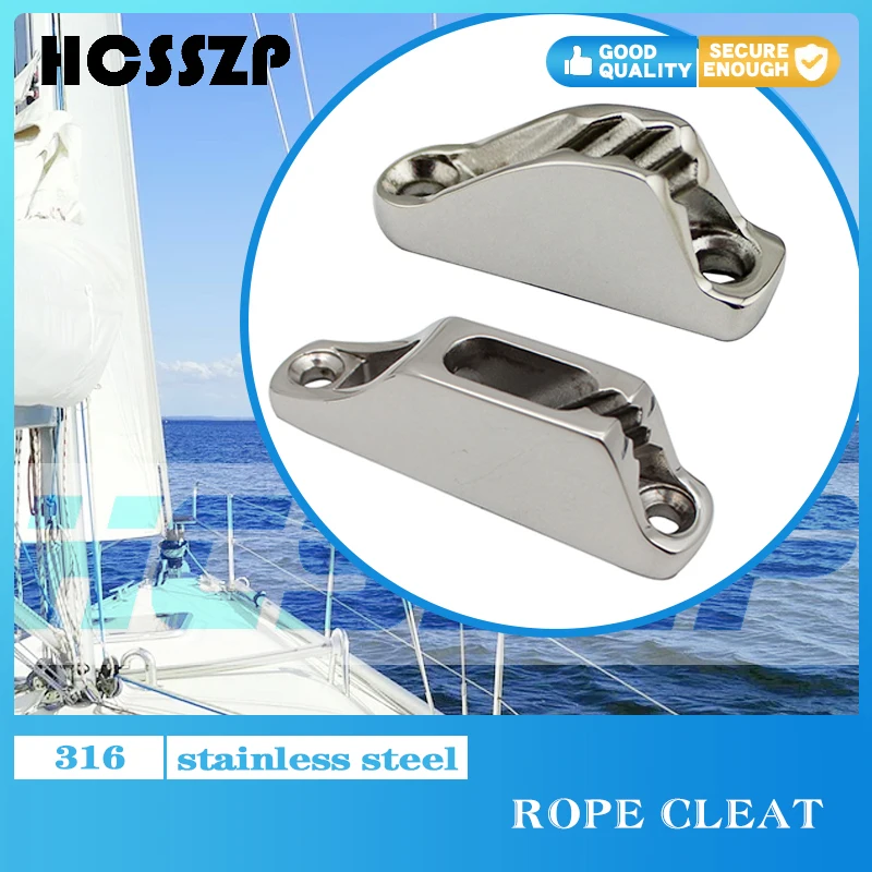 2 шт. нержавеющая сталь морской Парусный Спорт Веревка Cam бутсы 18x4 8 мм/18x81 мм
