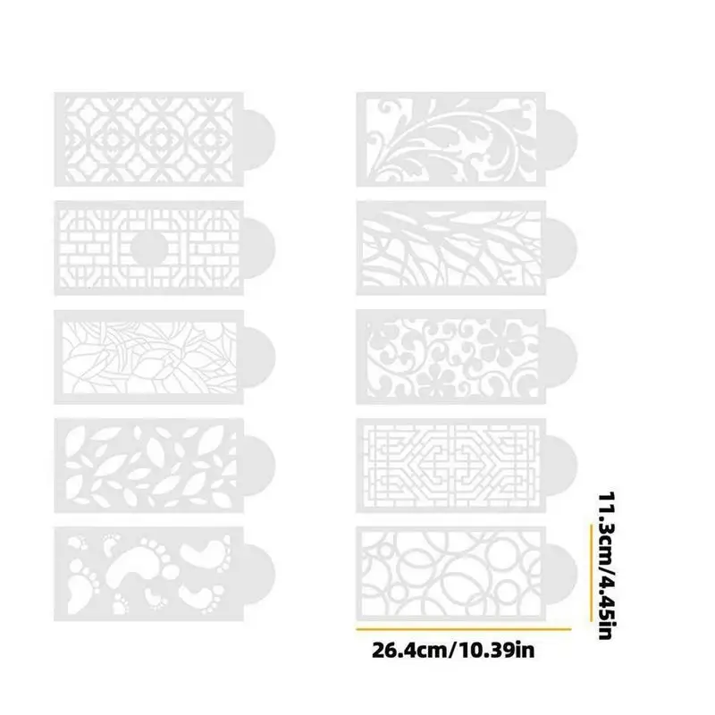 

Pattern Totem Cake Lace Spray Pattern Baking Utensils Spray Cake Hollow Painting Template Graffiti Paint N1O5