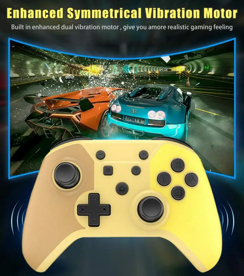 For Switch Gamepad Pro Bluetooth-compatible Game Controller NS Handle With Wakeup NFC Function 6-axis Gyroscope | Электроника