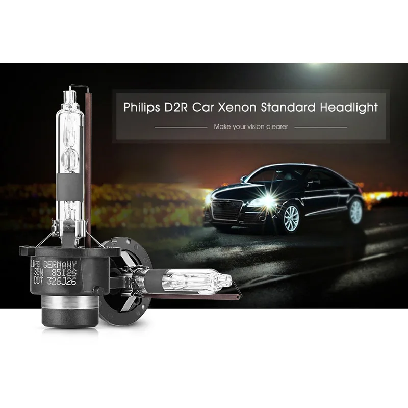 1 шт. автомобильные ксеноновые лампы Philips HID D2R 35 Вт 4200 к|Лампы для автомобильных
