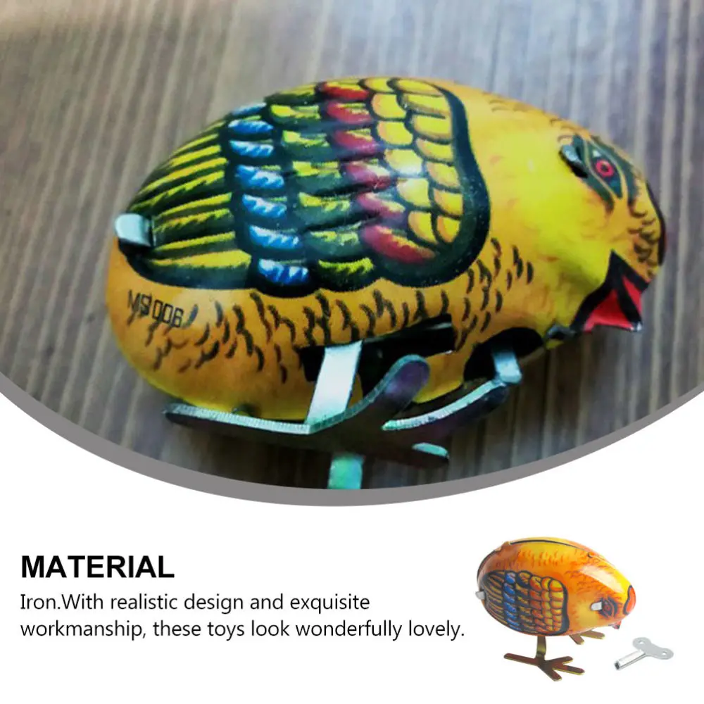 

1Pc Vintage Kids Classic Wind Plaything Metal Animal Clockwork