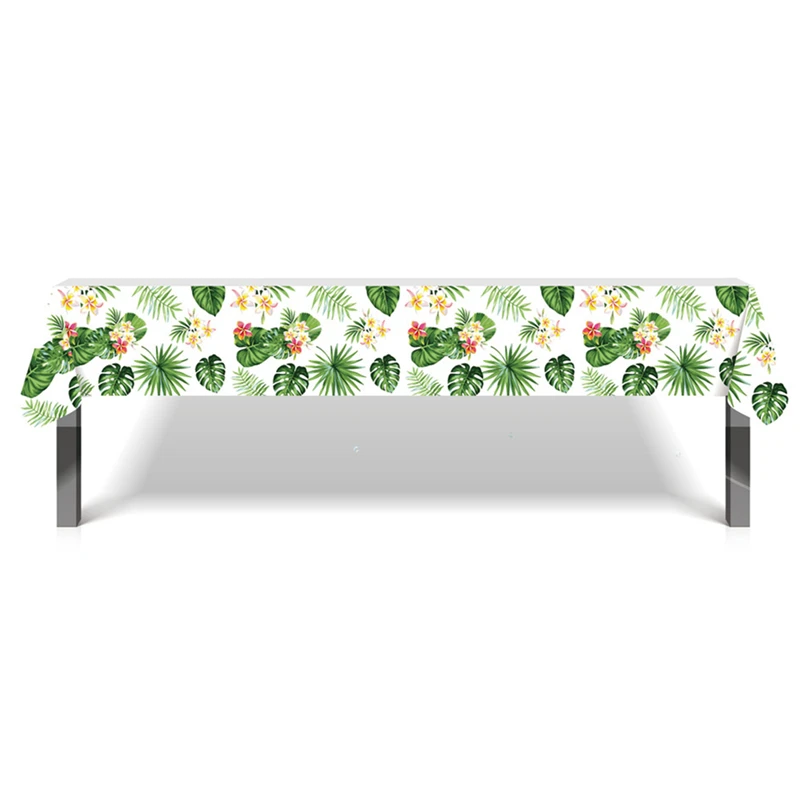 Скатерти для вечеринки на летнюю тропическую тематику детей принадлежности дня