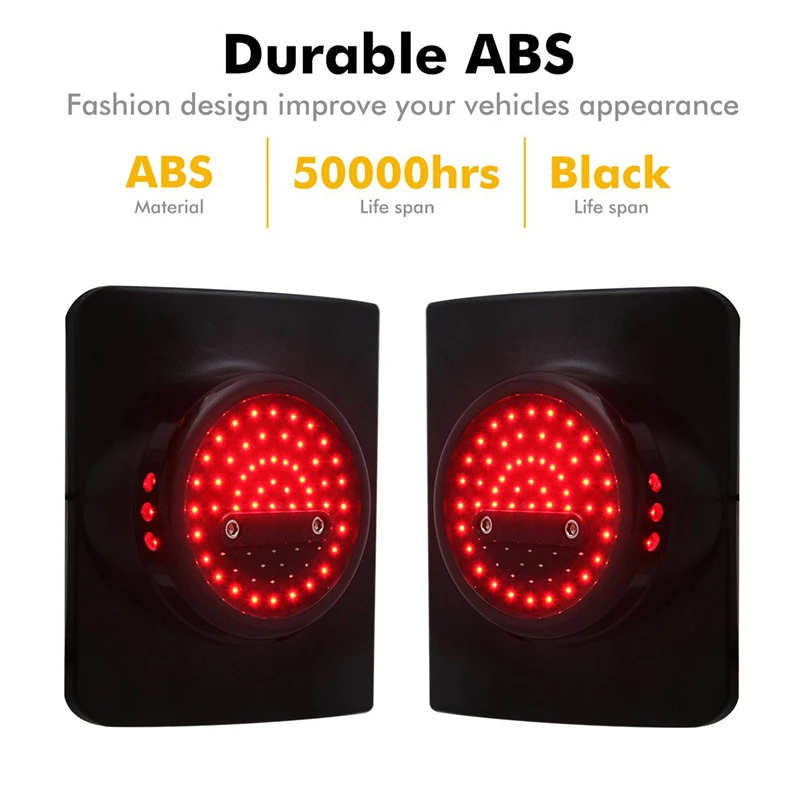 LED Car Tail Lights for Jeep Wrangler JK 2007-2017 Rear Lamps Brake Reverse DRL Turn Signal Light Lamp Assembly fit US Version | Автомобили