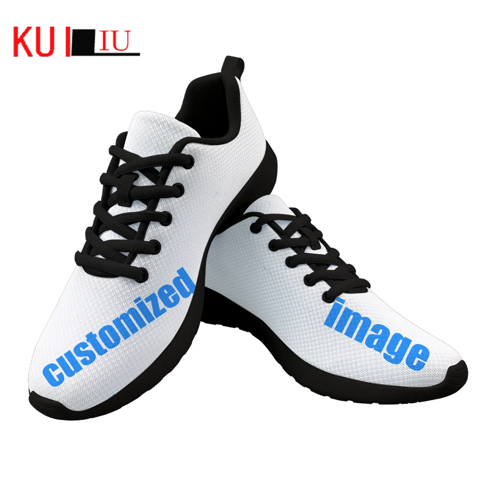

Кроссовки KUILIU на плоской подошве для мужчин и женщин, модная удобная обувь с индивидуальным принтом логотипа, повседневная прогулочная обу...
