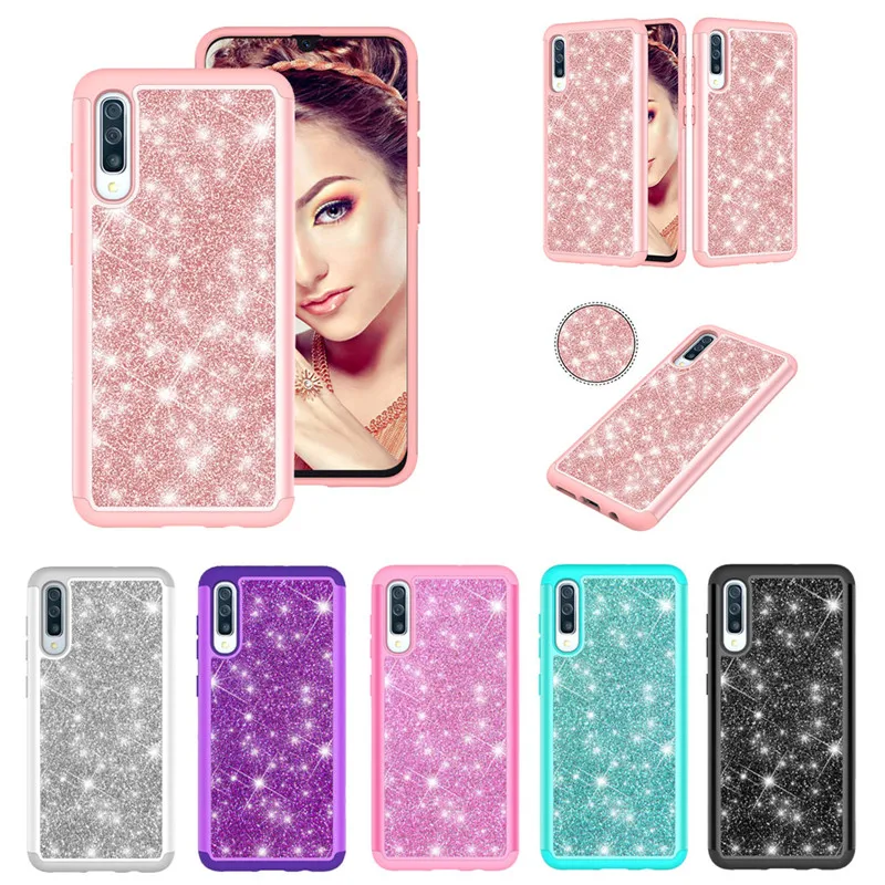 Чехол для Samsung Galaxy S10 S9 S8 Plus S10E J3 J7 Prime Note 9 A20 A30 A50S силиконовый Блестящий блестящий