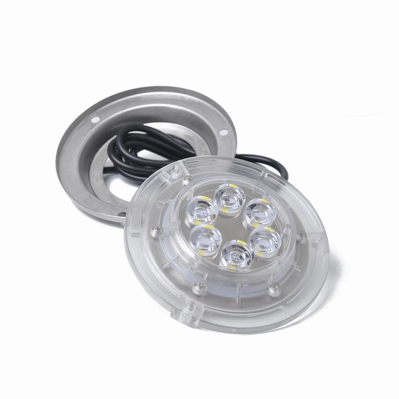 Синий светодиодный подводный фонарь DC 10/30 В для морской лодки яхты 316 SS