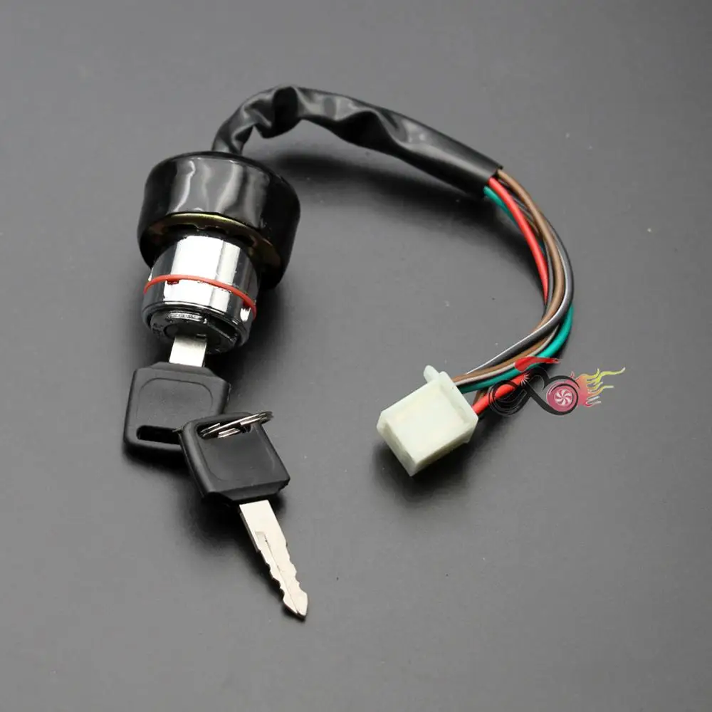 6 pin ключ зажигания для 50cc 70cc 90cc 110cc 125cc 150cc 250cc вездеход ROKETA KAZUMA и кошечкой красного