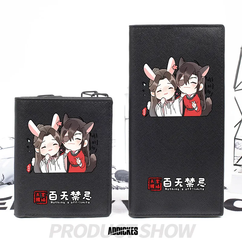 Складной кошелек из ПУ кожи с рисунком аниме Tian Guan Ci Fu Hua Cheng Xie Lian короткий Длинный
