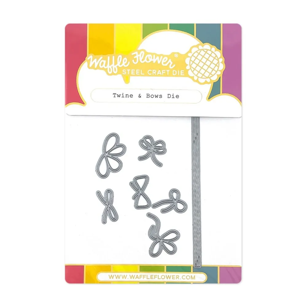 

Hot Sale Twine and Bows New Metal Cutting Dies Scrapbook Diary Decoration Embossing Template Diy Greeting Card Handmade 2021