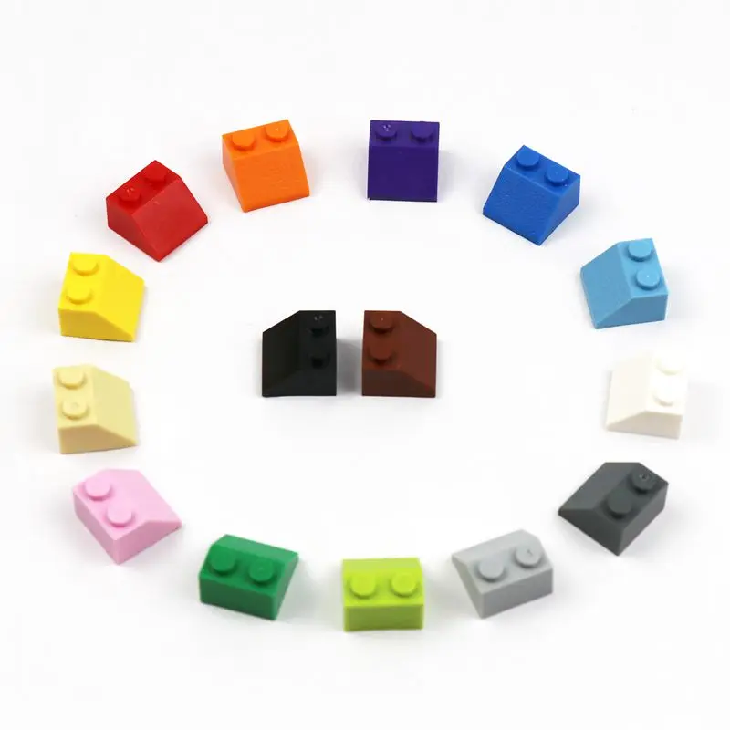 Оптовая продажа хорошее качество склон кирпичи наклон 45 ° 2x2 строительные блоки