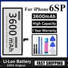 Высококачественный аккумулятор AAAAA 0 циклов для iphone 6sp 6S Plus, долговечные батареи для Apple iphone 6S Plus 6splus, батарея