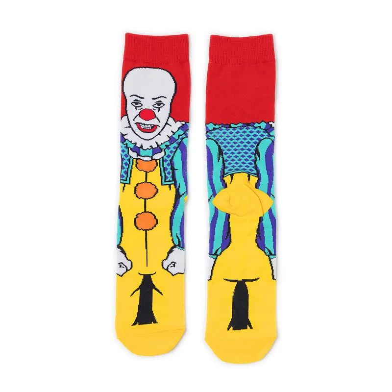 

C178 12Pairs/Lot Popular Male And Female Personality Anime Movie Socks Cartoon High Long Sock