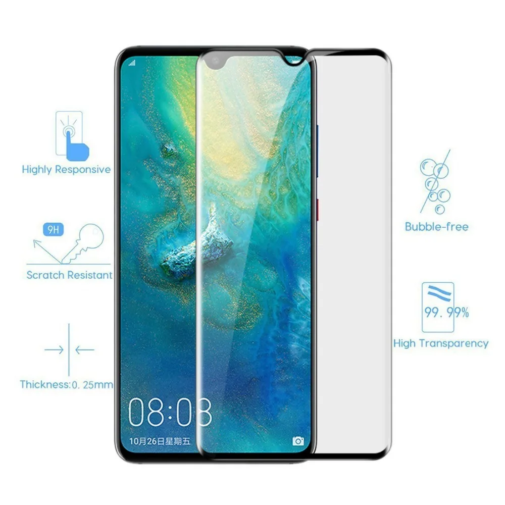 Закаленное 3d стекло с полным покрытием для Huawei Mate 20 протектор экрана huawei Mate20 mate