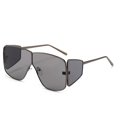 

Windshield Sunglasses For Lovers Couples Conjoined Sunglasses Tide Style Street Shooting Colorful Sunshade Mirror Euro-American