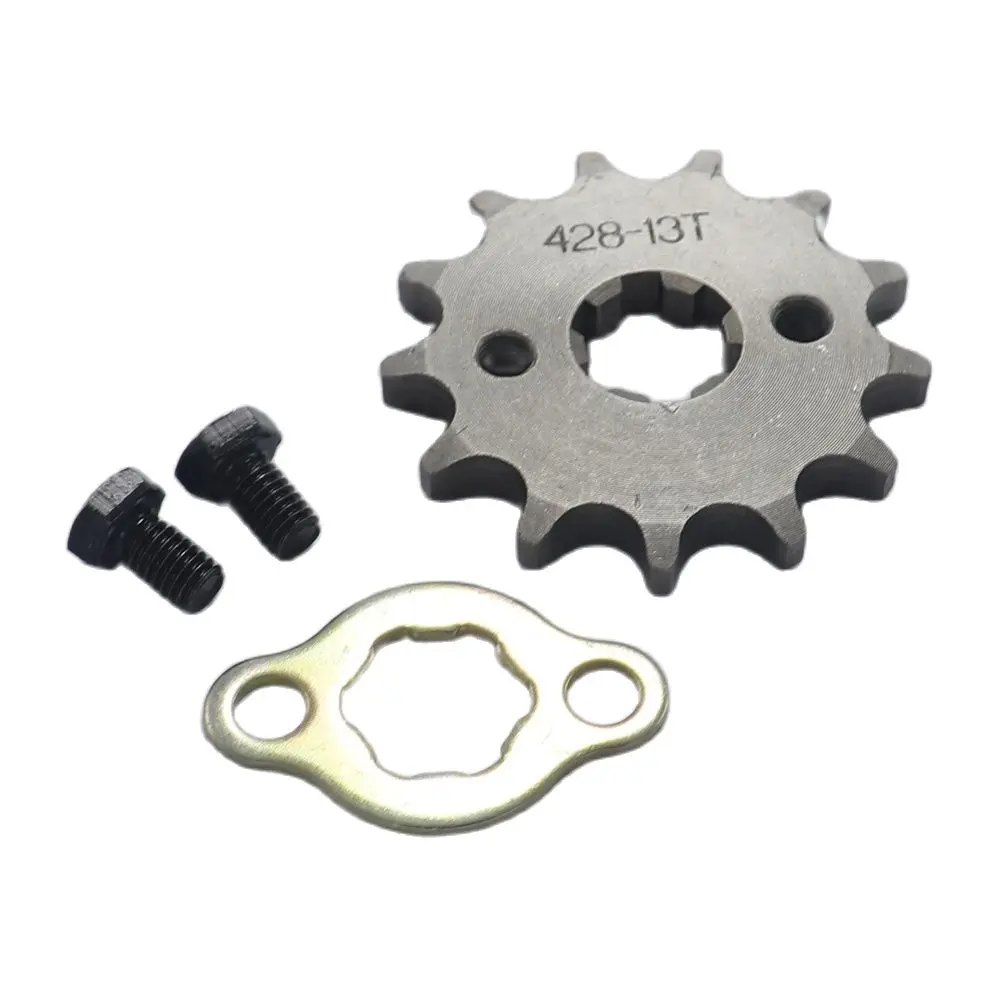 Звездочка переднего двигателя 428 #17 мм От 10 до 19 лет для KAYO BSE SSR SDG Dirt Pit Bike ATV Quad Go Kart