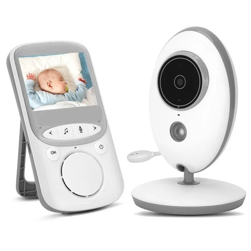 Wireless LCD Audio Video Baby Monitor Radio Nanny Music Intercom IR 24h Portable Baby Camera Baby Walkie Talkie Babysitter VB605