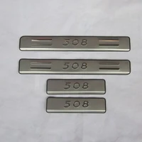 high quality stainless steel scuff platedoor sill for 2011 2015 peugeot 508