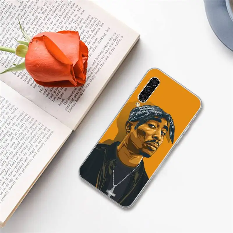 

Rapper 2pac Tupac mobile Phone Case For Samsung A S M Note 9 10 20 fe 21 71 30 ultra plus 5g 11 31 51 s