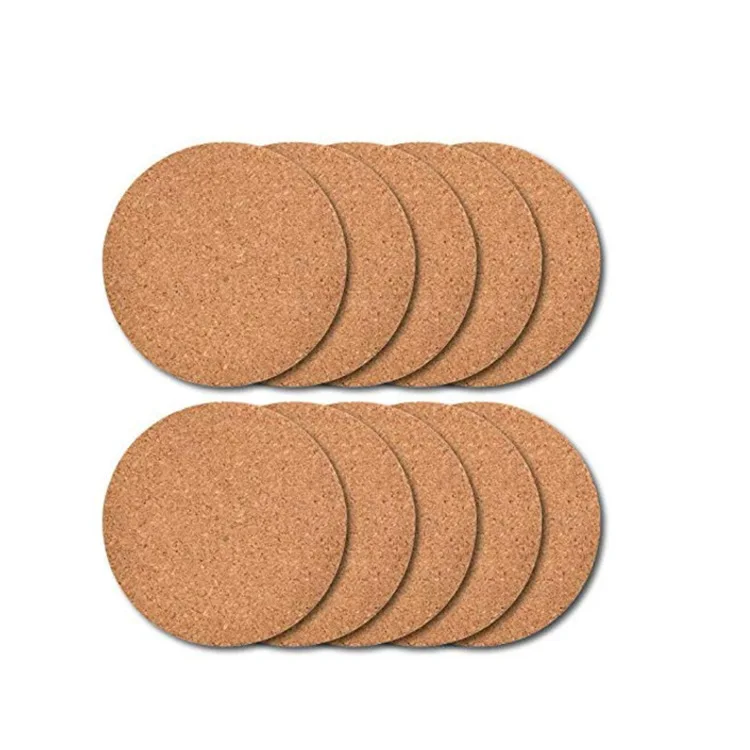 

Natural Round Wooden Slip Slice Cup Mat 6/10/20PC Coaster Tea Coffee Mug Drinks Holder for DIY Tableware Decor Durable Pad