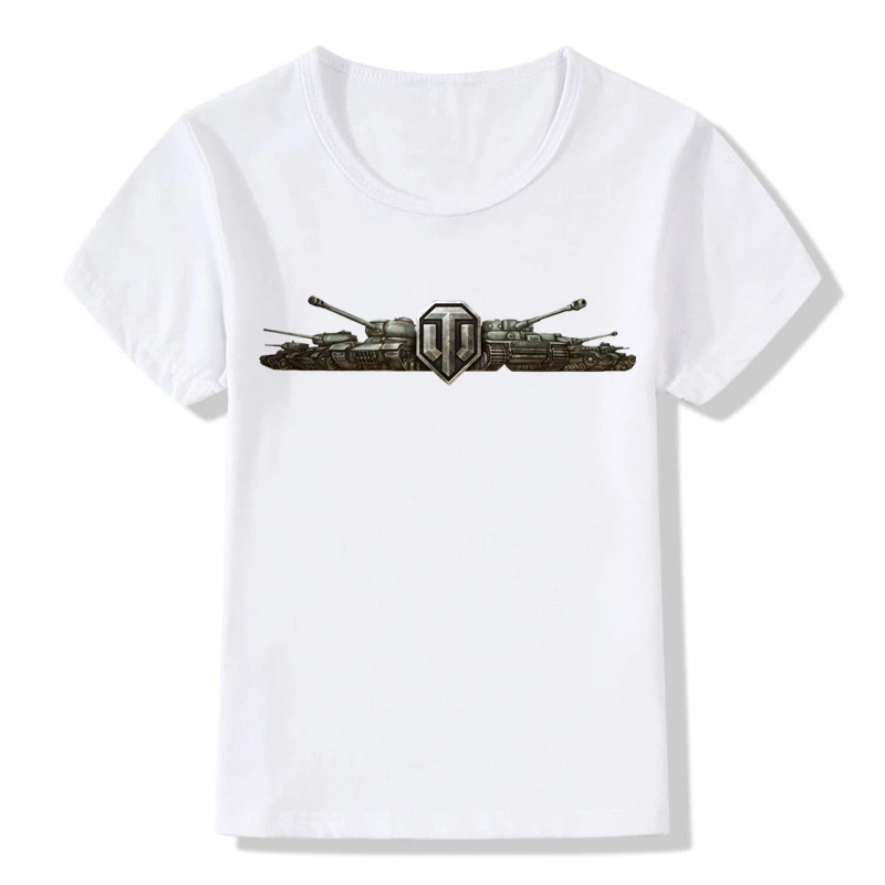 

Boys And Girls Print Army World Of Tanks WOT T-shirt Children Short Sleeve Fashion T shirt Kids Tops Tee Baby Clothes,ooo133