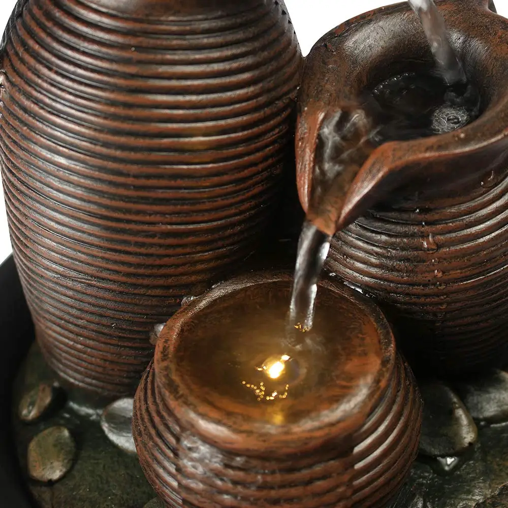 3-х уровневая баночка для фонтана украшение рабочего стола-9 дюймов настольный