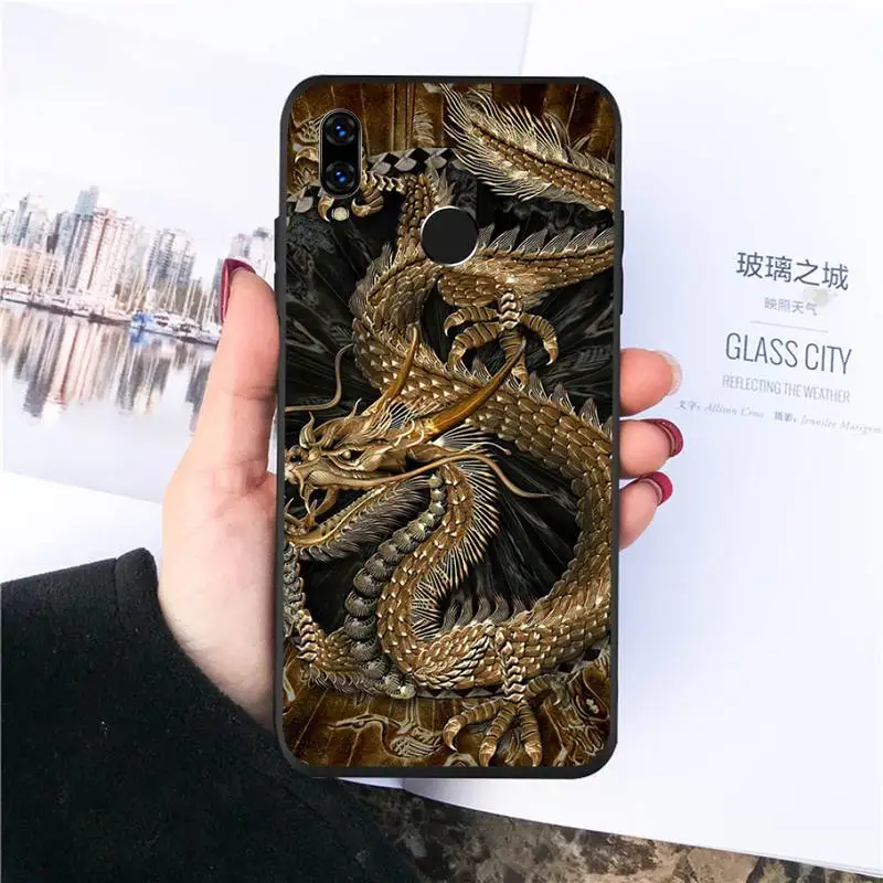 

Chinese Dragon retro art animal Phone Case For Huawei honor Mate P 10 20 30 40 Pro 10i 9 10 20 8 x Lite funda coque
