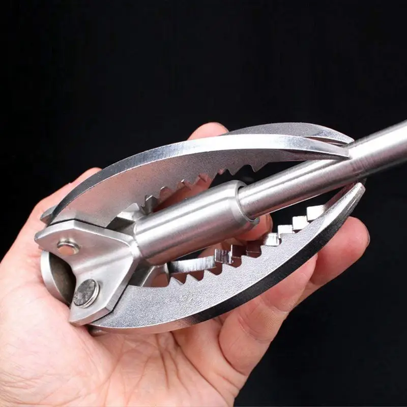 

Handmade Outdoor Survival Grappling Hook Carabiner Climbing Folding 4 Claws Multifunctional Gear,Small and Survival Tool,Load 40