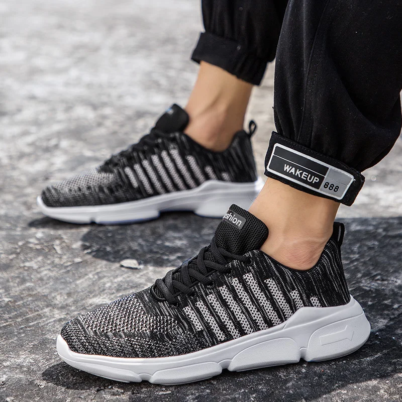 

Mesh Men Casual Shoes Lac-up Sneakers Men Shoes Lightweight Comfortable Breathable Tenis Feminino Zapatos Comfortable Size 39-48