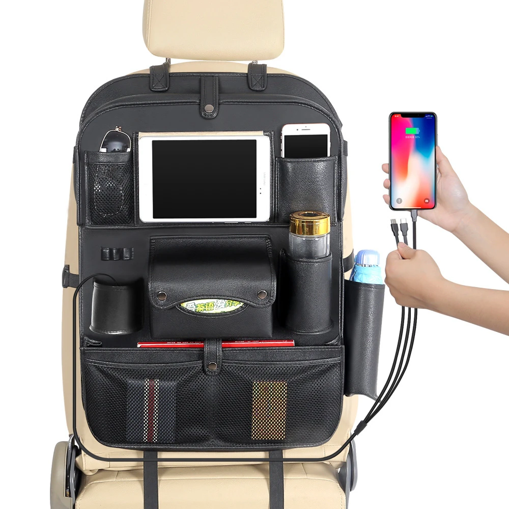 OHANEE органайзер для заднего сиденья автомобиля анти kick pad чехол ipad подстаканник
