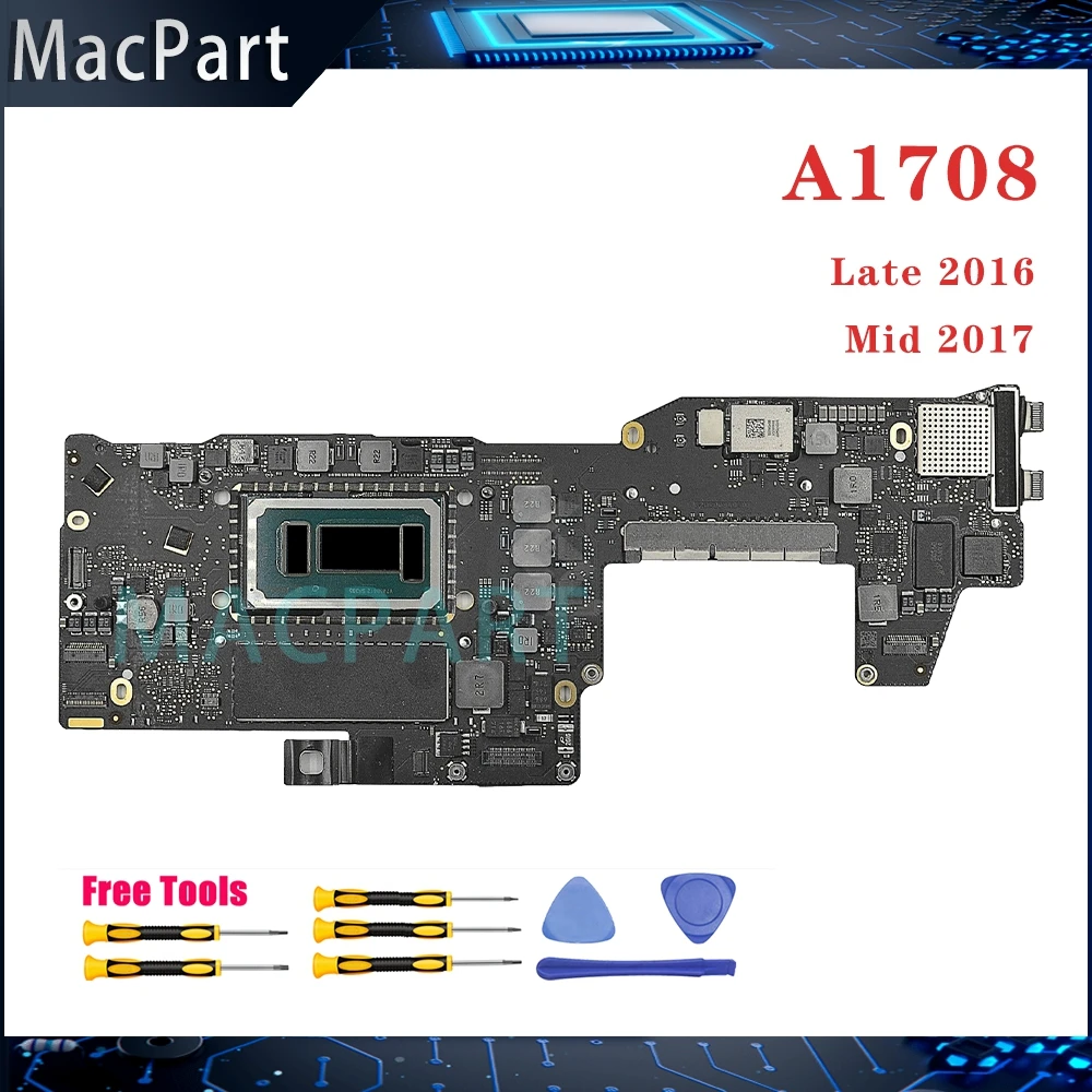 

Original Tested A1708 Motherboard 820-00875-A 820-00840-A for MacBook Pro Retina 13" Logic Board Core i5 8GB Late 2016 Mid 2017