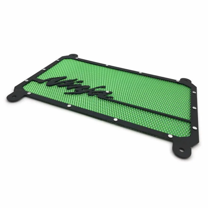Армейский зеленый For Kawasaki NINJA 400 ninja 400 motorcycle Radiator Grille Guard Cover Protector Radiator Guard water net protion - Цвет: Армейский зеленый