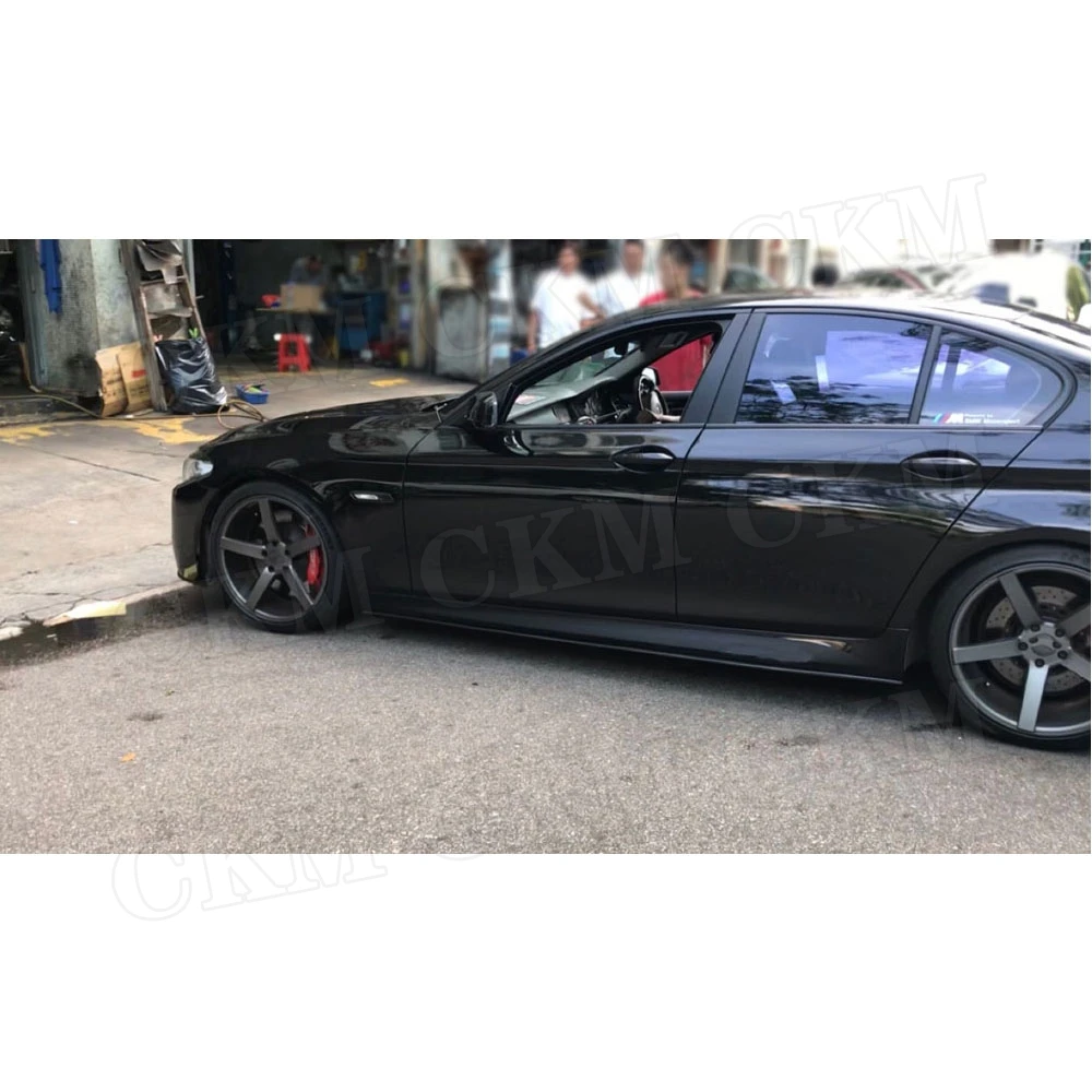Боковые юбки из углеродного волокна 5 серий фартуки для BMW F10 M5 Sedan 2012 2017 FRP