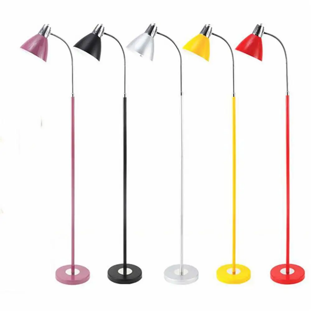 Розовый желтый красный Серый Черный напольная стоячая лампа Lampade da terra напольный