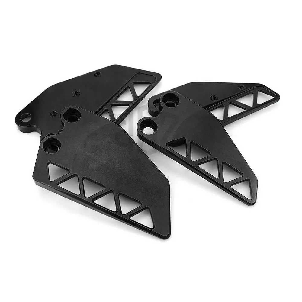 Black 2front 2rear Мотоциклетная CNC алюминиевая передняя задняя защитная крышка для ног крепление для пятки защита для KTM DUKE 250 390 - Цвет: Black 2front 2rear