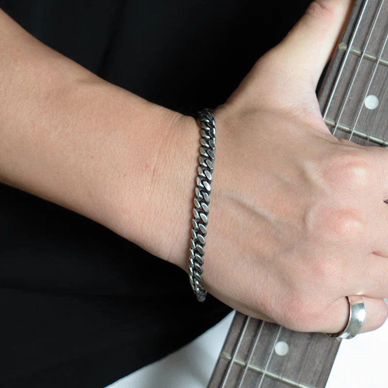 925 серебряный браслет для мужчин винтажные модные ювелирные изделия тайское