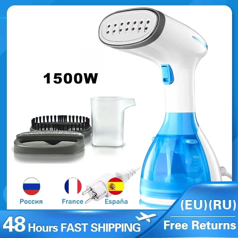 

Steam Iron Garment Steamer Handheld Fabric 1500W Travel Vertical 280ml Mini Portable Home Travelling For Clothes Ironing