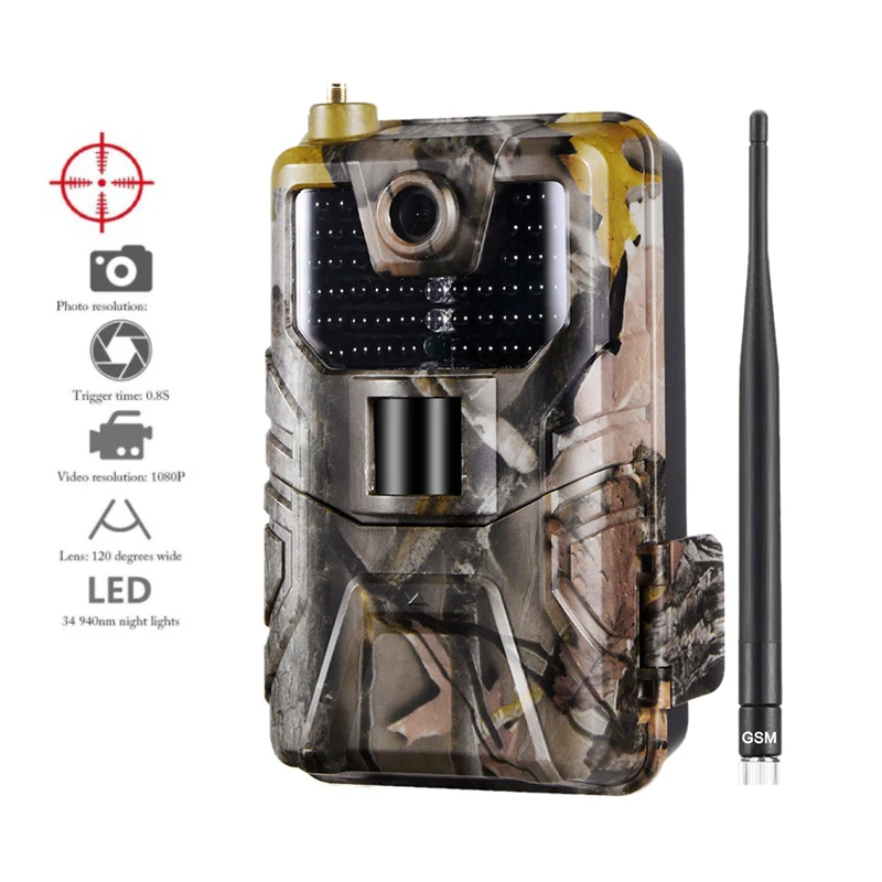 

Outdoor Hunting Camera 20Mp 1080P Wild Animal Detector Trail Camera HD Waterproof Monitoring Infrared Heat Sensing Night Vision