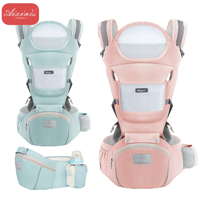 

Infant Waist Stool Front Facing Baby Wrap Sling Soft-structured Baby Hip Seat Carrier Adjustable Ergonomic Slings 0-36M Newborn