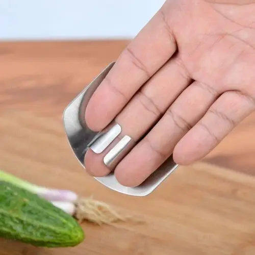 

Stainless Steel Kitchen Tool Hand Finger Protector Knife Cut Slice Safe Guard