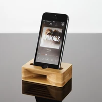 mobile phone holders wood bamboo phone stand holder bracket with sound amplifier for android iphone mobile phone accessories