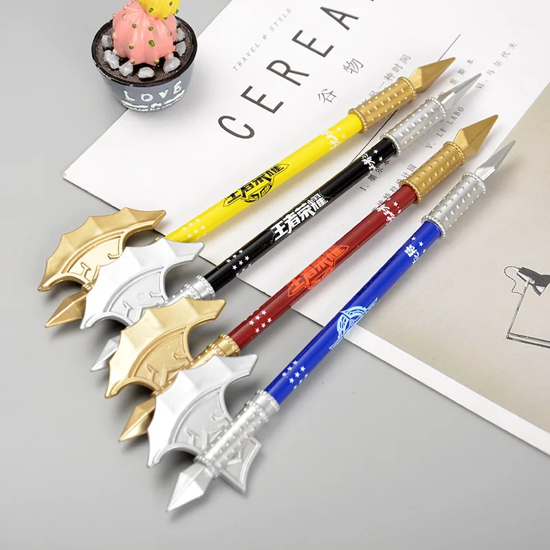 40PCS Darts Axes Gel Pens Student Prizes Creative Cute Stationary Supplies Office Accessories Cute School Supplies