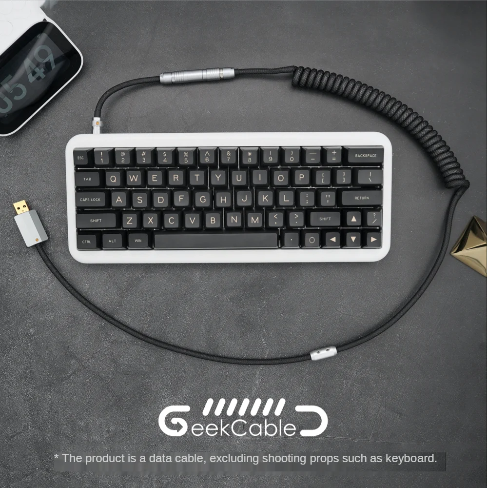GeekCable Manual Customized Mechanical Keyboard Data Cable Matrix Noah Black Electronics Type-C Mini-USB Micro USB PH/XH