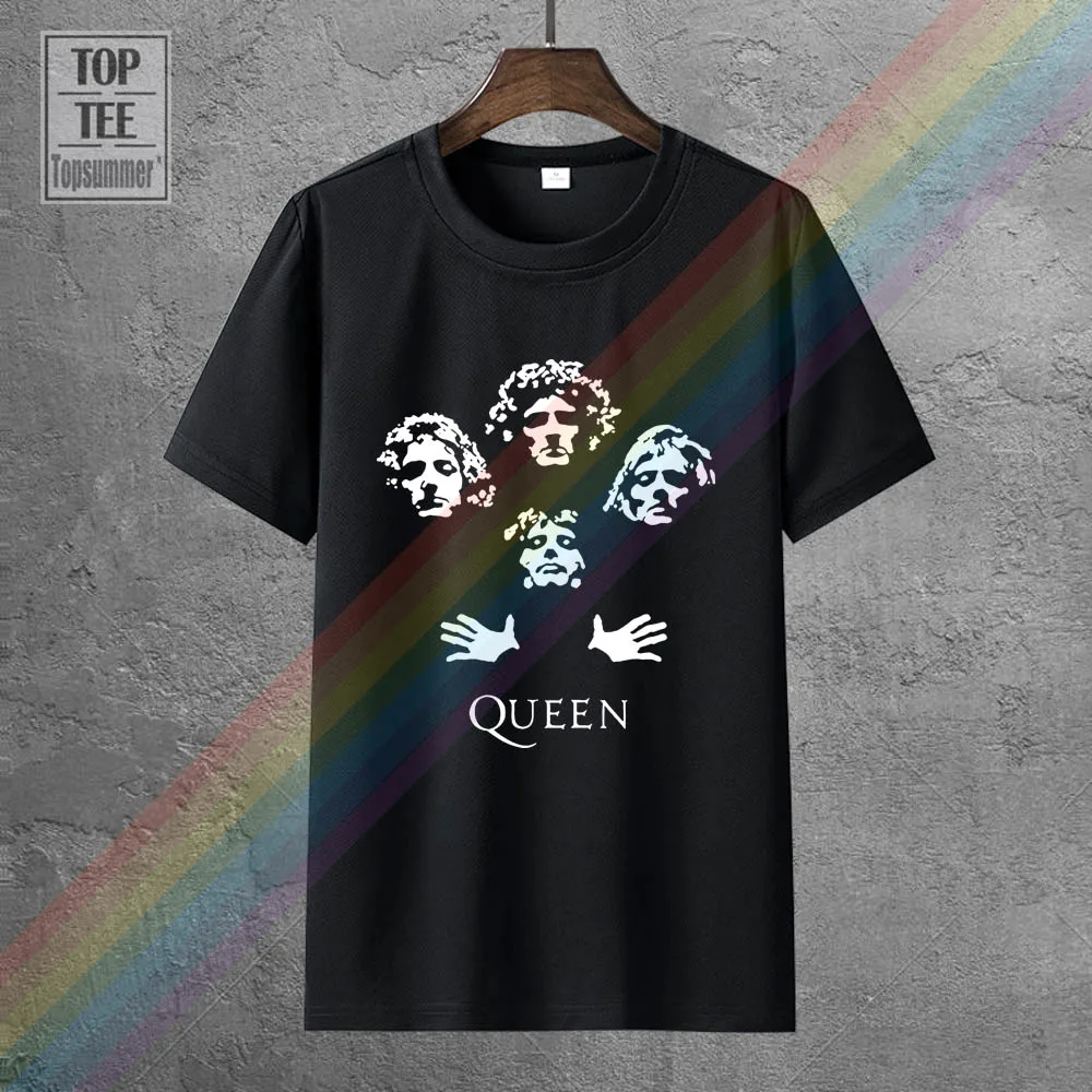 Футболка Queen рок группы богемная Rhapsody Freddie Mercury винтажная Мужская Повседневная