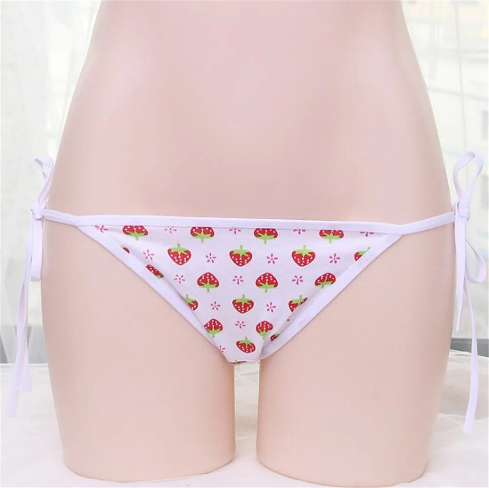 

micro bikini 2019 Sexy Sling Lace printing Strawberry Small triangle girl Beach swimwear women swimsuit biquini bikinis monokini